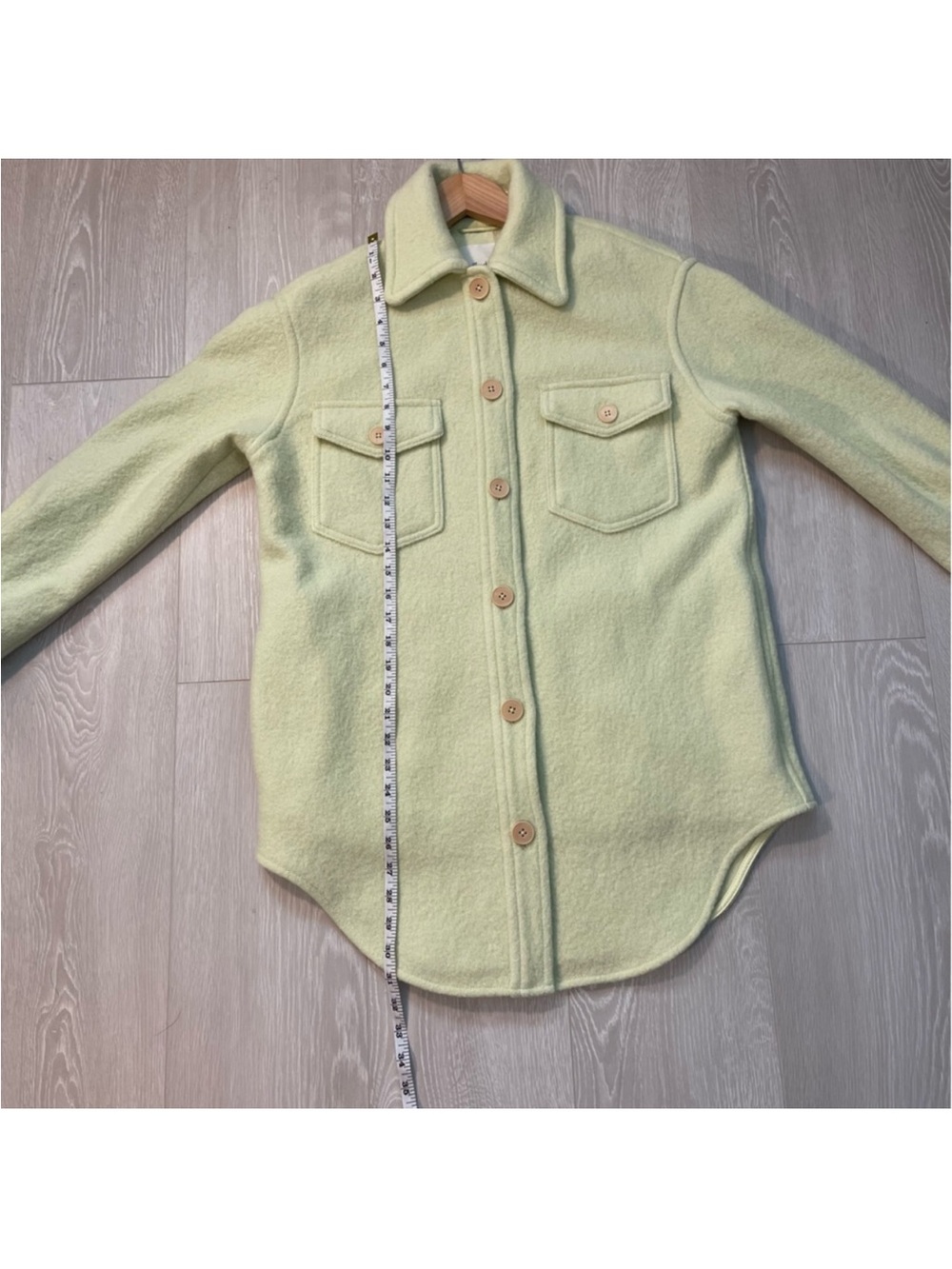 Wilfred Light Lime Oversized Shirt Jacket - Women - Picture 11 of 16